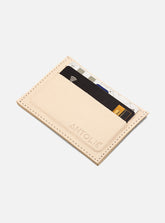 Porta Cartão em Couro Off White